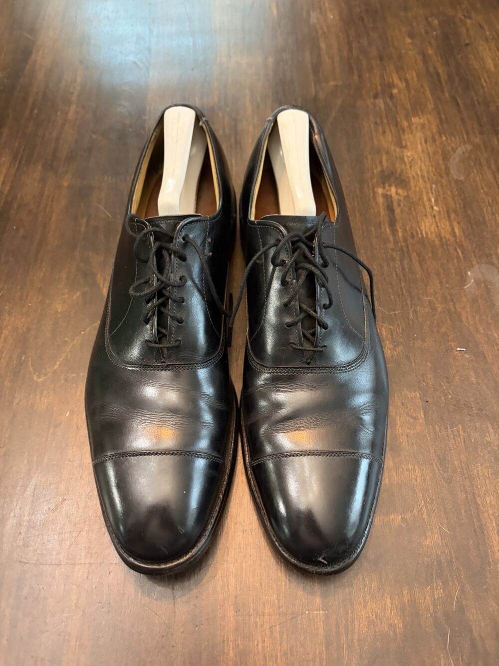 Allen Edmonds Park Avenue Cap Toe Oxfords Size 11 A Black